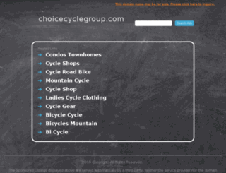 choicecyclegroup.com screenshot