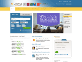 choicehotels.com.au screenshot