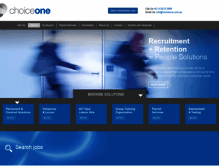 choiceone.com.au screenshot