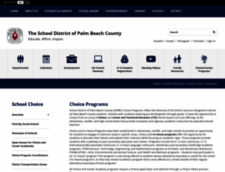 choiceschools.palmbeachschools.org screenshot