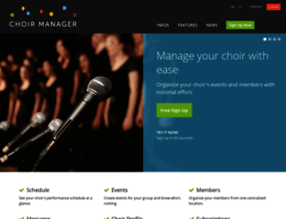 choirmanager.com screenshot
