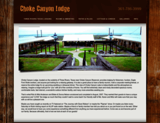 chokecanyonlodge.com screenshot