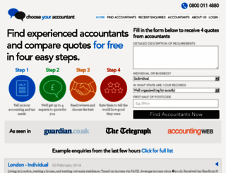 choose-your-accountant.co.uk screenshot