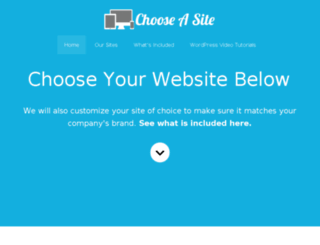 chooseasite.com screenshot