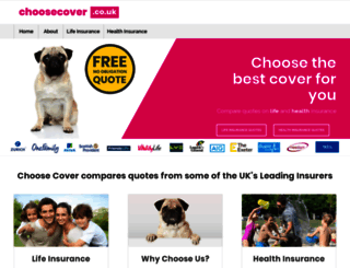 choosecover.co.uk screenshot