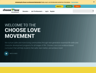 chooselovemovement.org screenshot