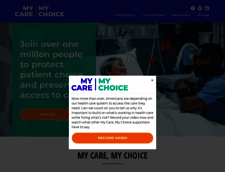 choosemycare.org screenshot