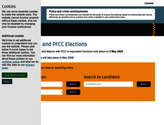 choosemypcc.org.uk screenshot