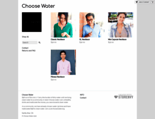 choosewater.storenvy.com screenshot