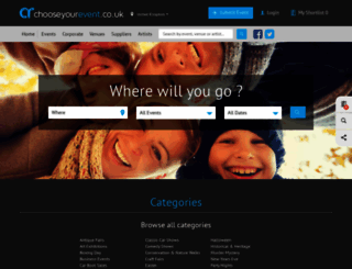 chooseyourevent.co.uk screenshot