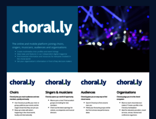 chorally.launchrock.com screenshot