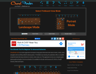 chordfinder.com screenshot