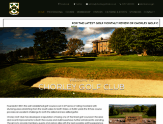 chorleygolfclub.co.uk screenshot
