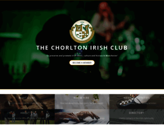 chorltonirishclub.co.uk screenshot
