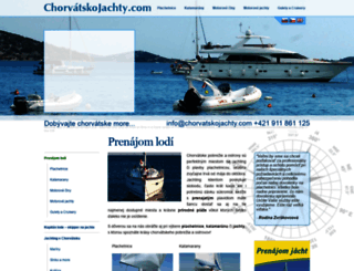 chorvatskojachty.com screenshot