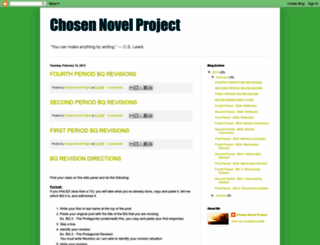 chosennovelproject.blogspot.fr screenshot