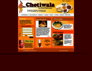 chotiwalarestaurant.com screenshot