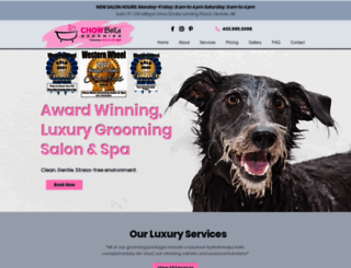 chowbellagrooming.com screenshot