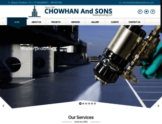 chowhanandsons.com screenshot