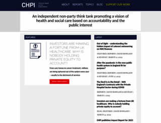 chpi.org.uk screenshot