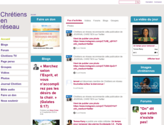 chretiensenreseau.net screenshot