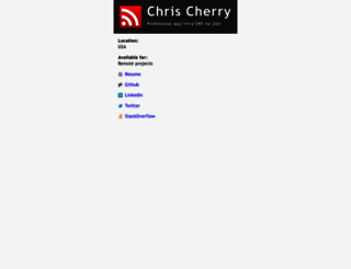 chrischerry.name screenshot