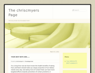 chriscmyers.wordpress.com screenshot