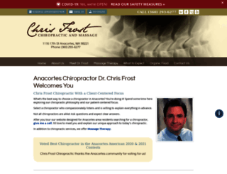 chrisfrostchiropractic.com screenshot