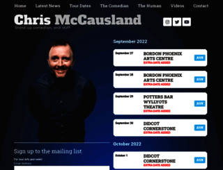 chrismccausland.com screenshot