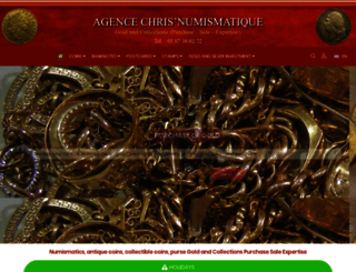 chrisnumismatique.com screenshot