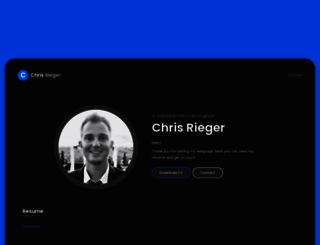 chrisrieger.com screenshot