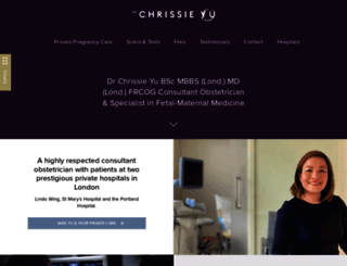 chrissieyu.com screenshot