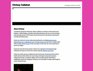 chrissycallahan.wordpress.com screenshot