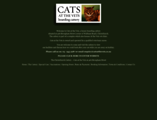 christchurch-cattery.co.nz screenshot