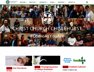 christchurchchislehurst.org screenshot