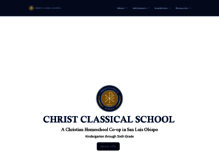christclassicalslo.org screenshot