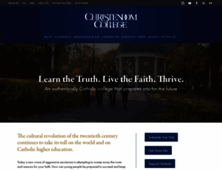 christendom.edu screenshot