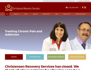 christensenrecovery.com screenshot