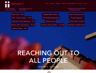 christevangelical.org screenshot