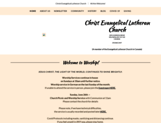 christevangelicallutheran.com screenshot