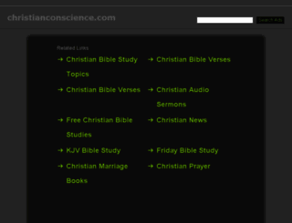 christianconscience.com screenshot
