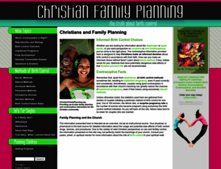 christianfamilyplanning.org screenshot