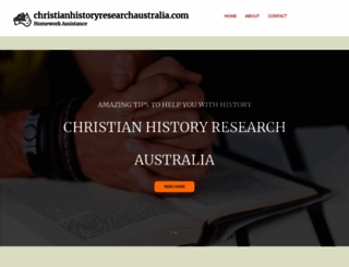 christianhistoryresearchaustralia.com screenshot