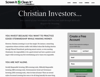 christianinvestingtool.com screenshot