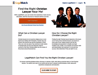 christianlawyers.legalmatch.com screenshot