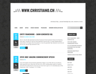 christiano.ch screenshot