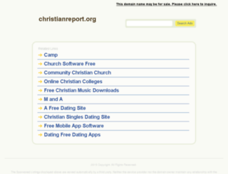 christianreport.org screenshot