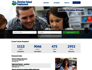 christianschoolemployment.com screenshot