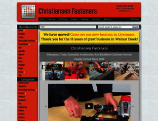 christiansenfasteners.com screenshot
