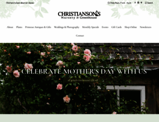 christiansonsnursery.com screenshot